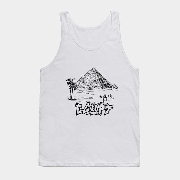 Egypt with pyramids Tank Top by momo1978